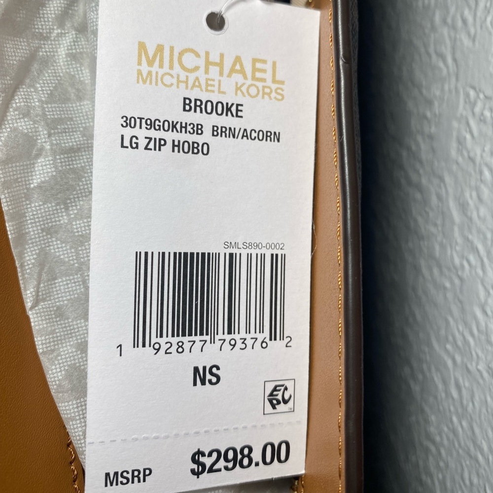 Michael Kors Brooke Lg Zip Hobo in Brown/Acorn - Picture 11 of 12